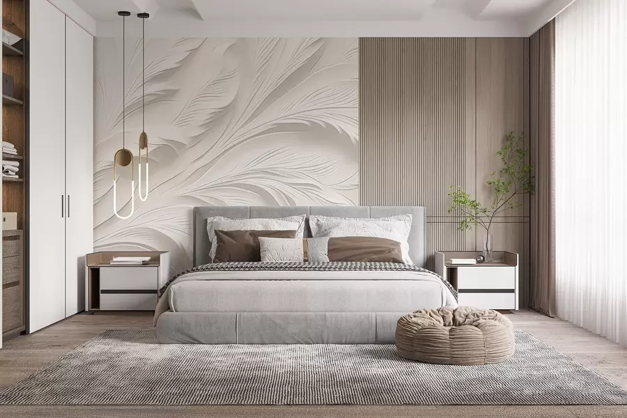 wall murals Апстрактни таласасти облици w04749
