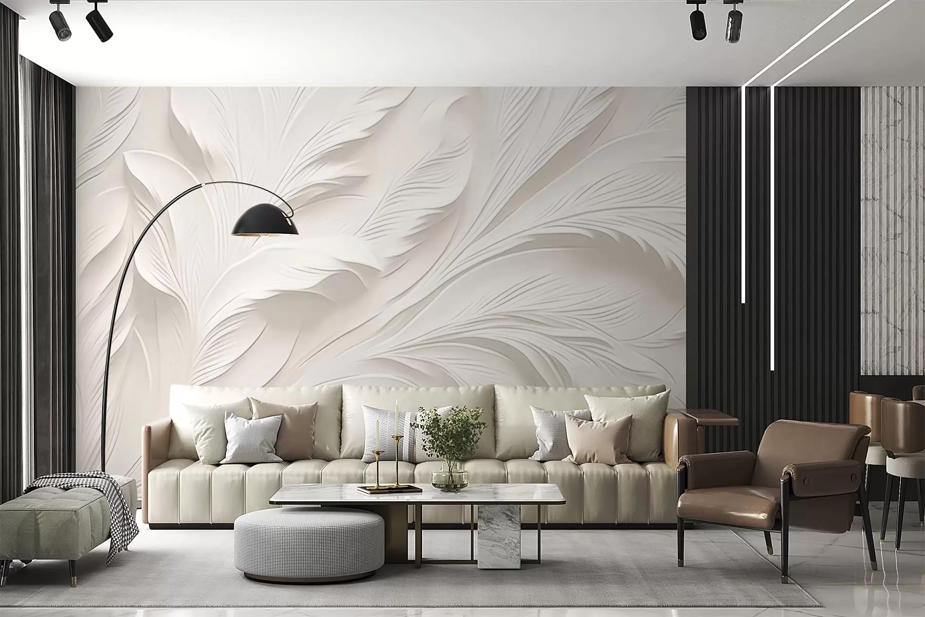 wall murals Апстрактни таласасти облици w04749