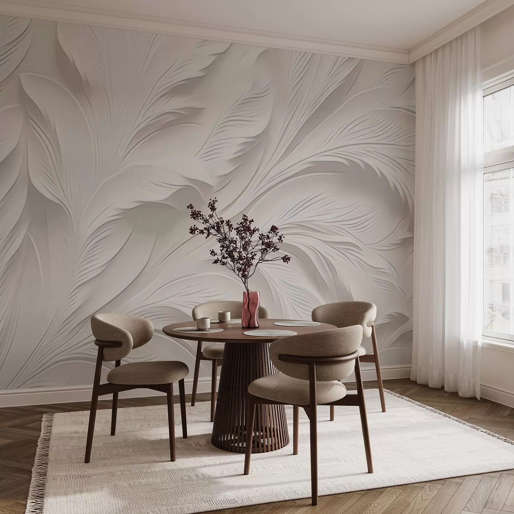 wall murals Апстрактни таласасти облици w04749