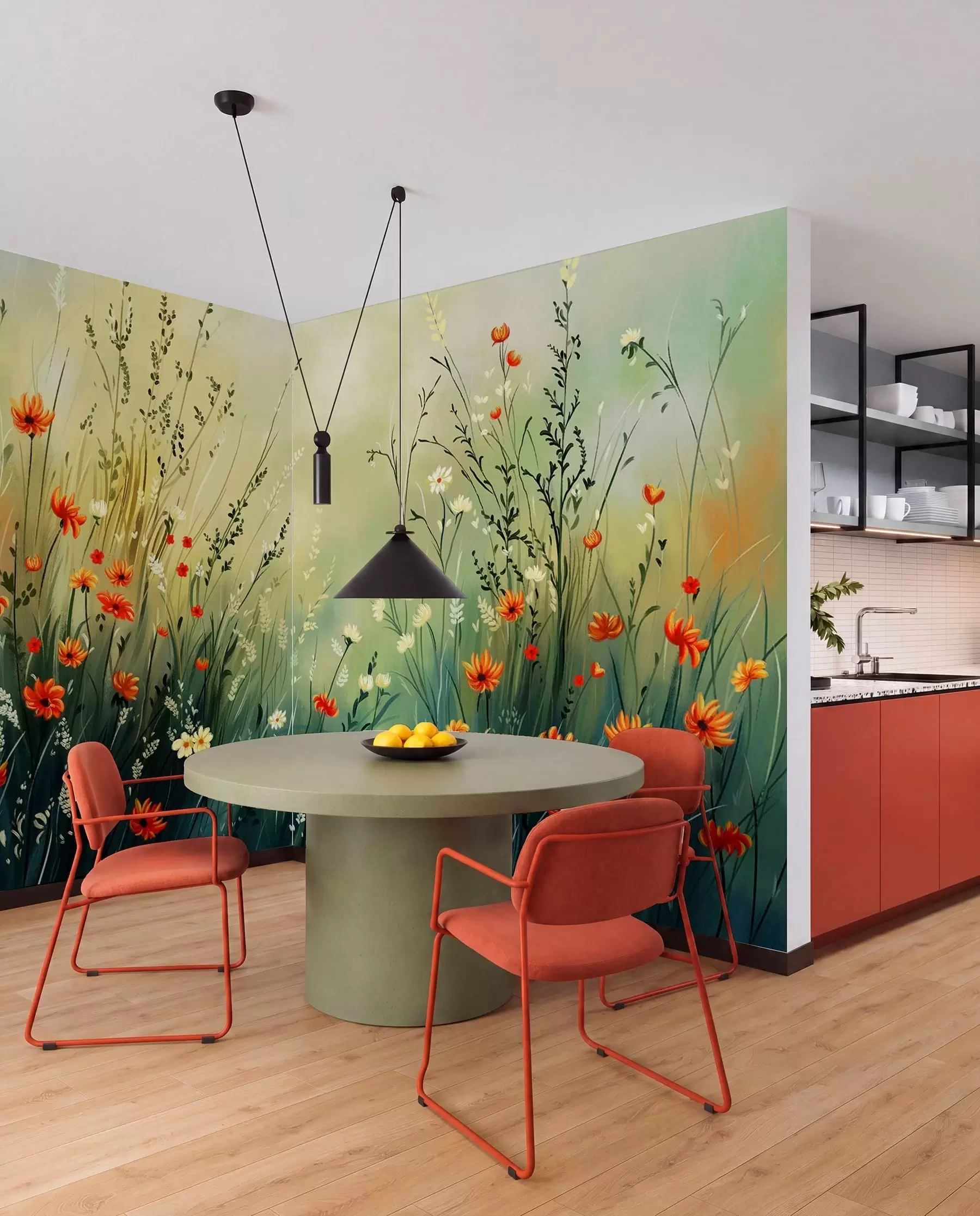 wall murals Livada na suncu w05015