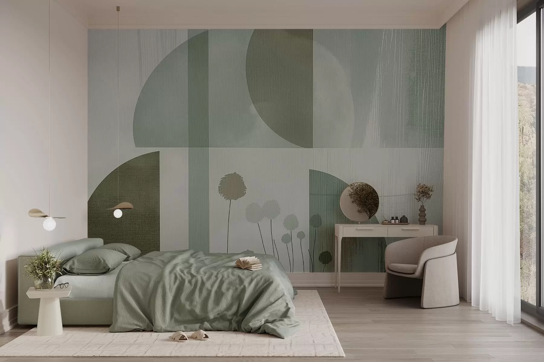 wall murals Цвеће и текстура w09627v2