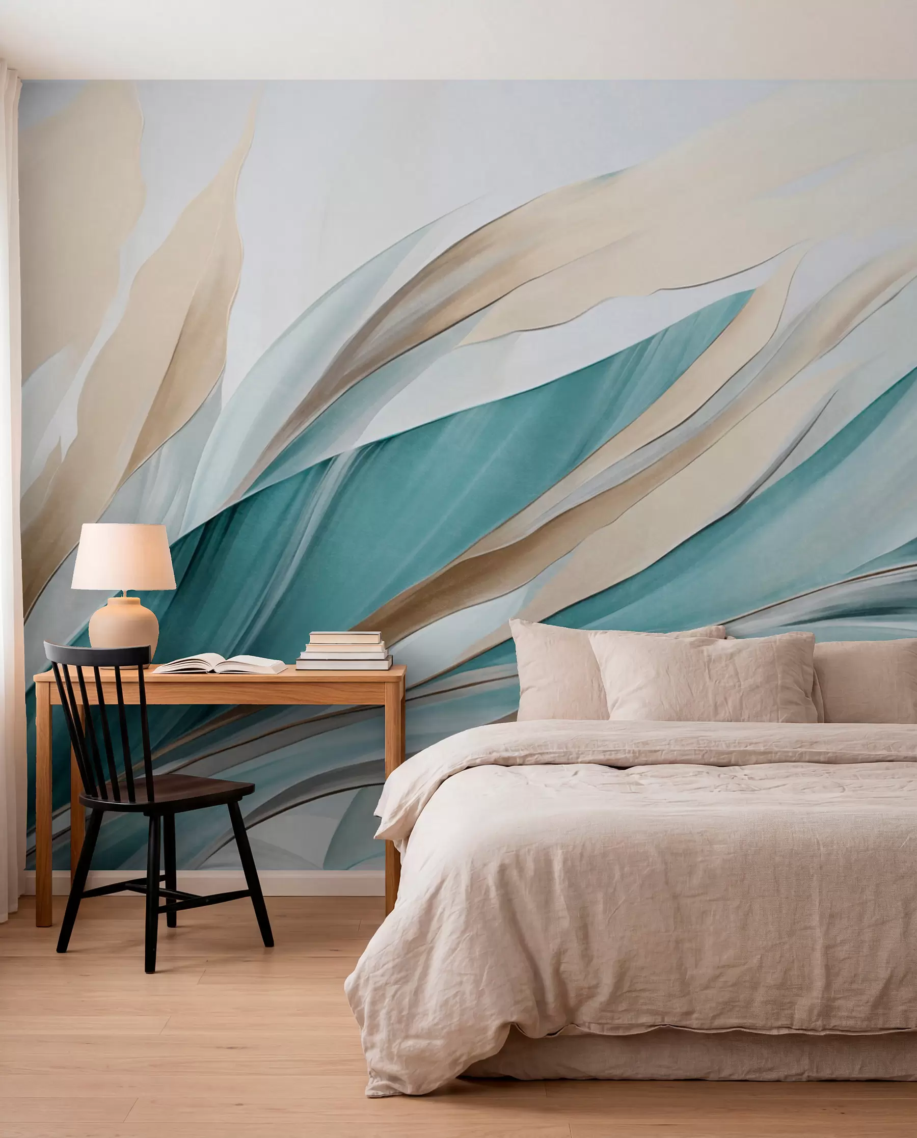 wall murals Tirkizne struje w09585