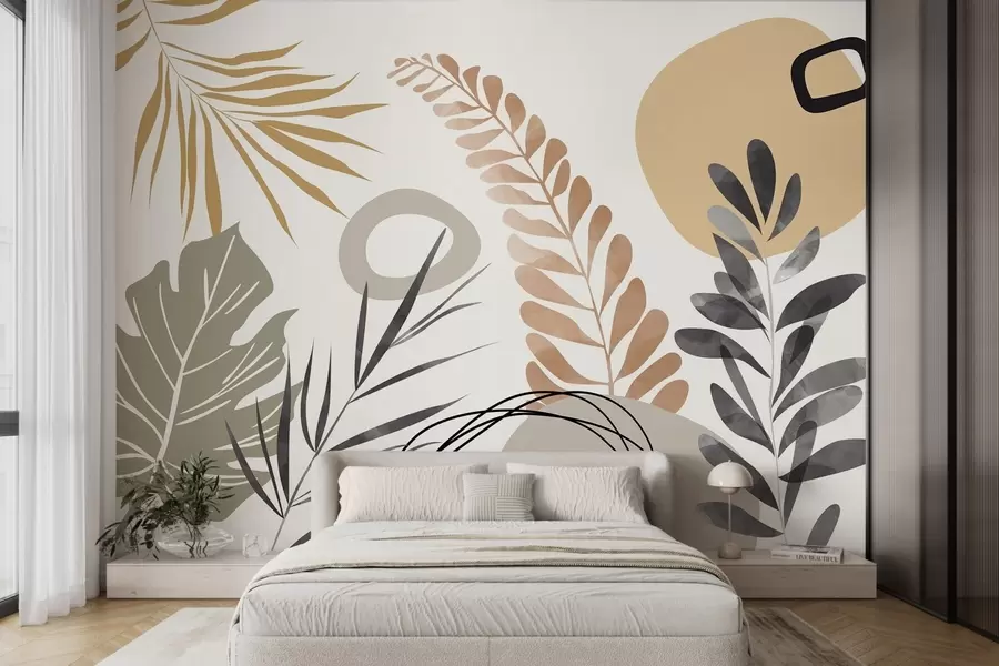 wall murals Апстракција са вегетацијом w05137