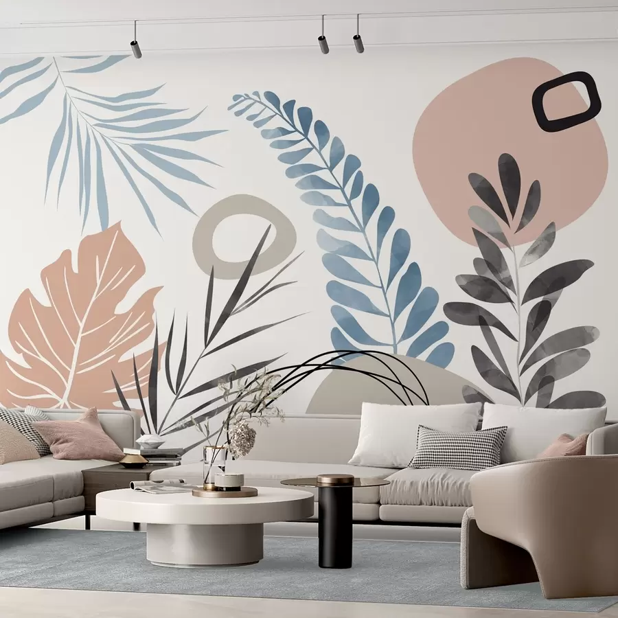 wall murals Апстракција са вегетацијом w05137v1