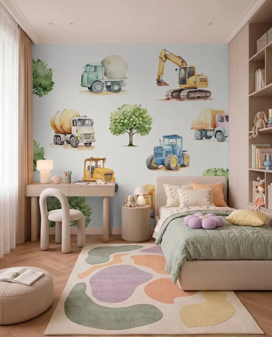 wall murals Mala građevinska ekipa w05139