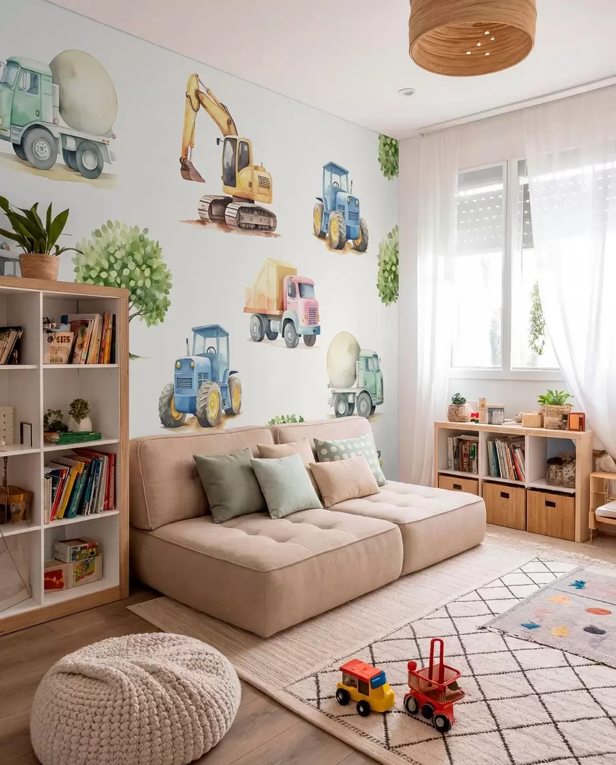 wall murals Mala građevinska ekipa w05139