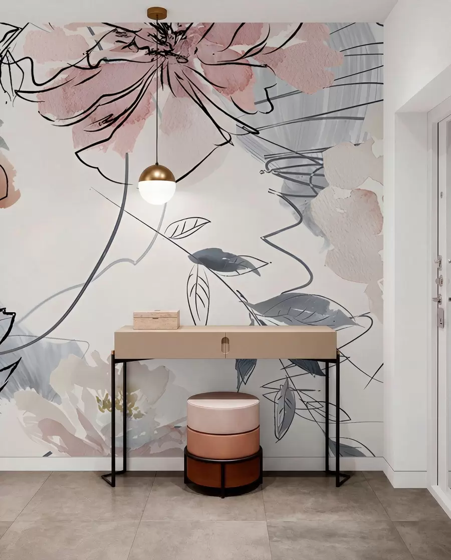 wall murals Акварел цвеће u71515