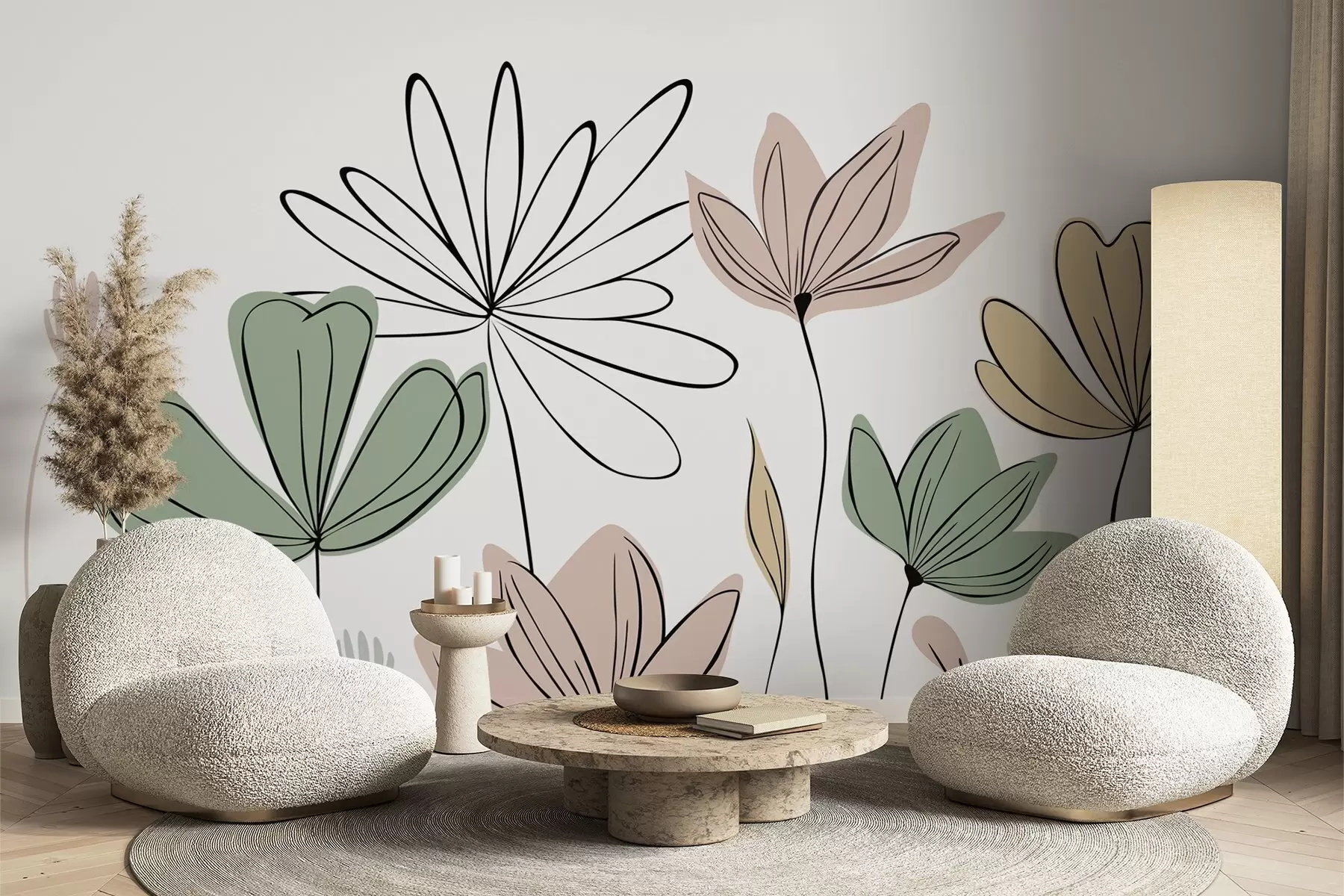 wall murals Апстрактно цвеће w05191