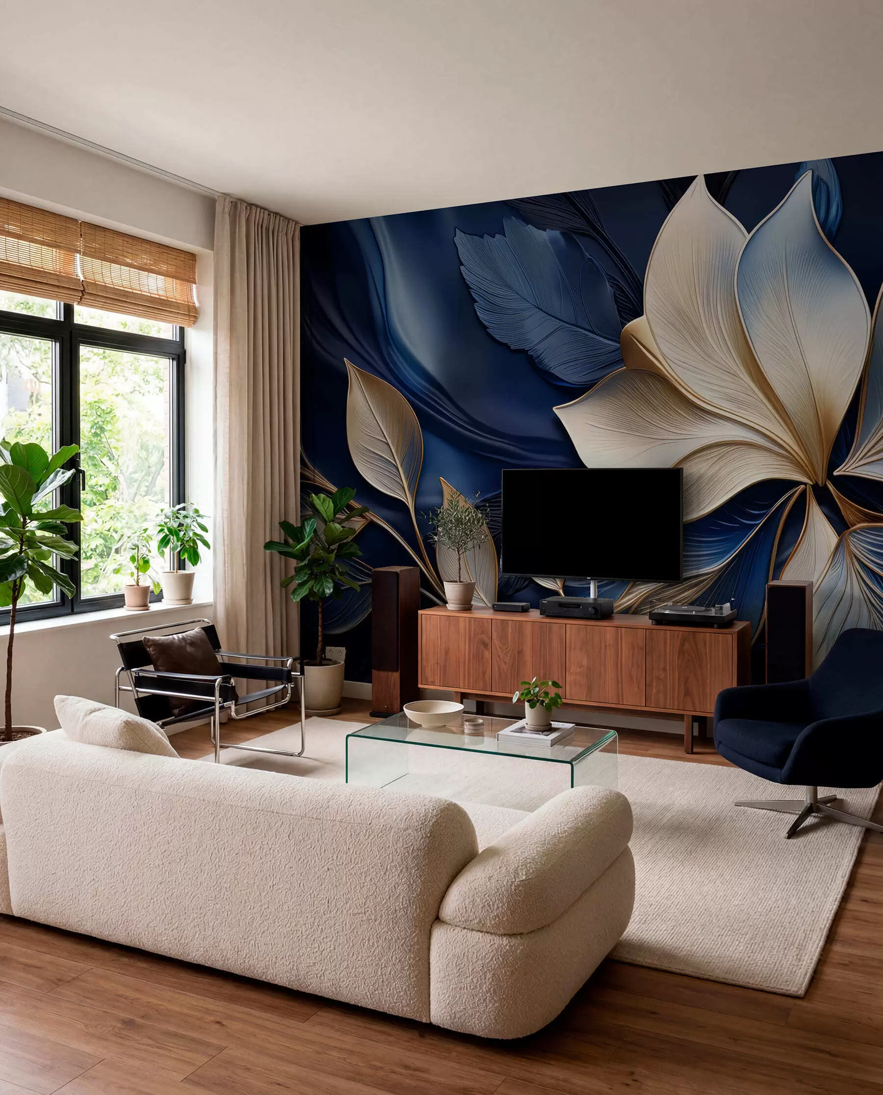 wall murals Ponoćni duet latica w05012