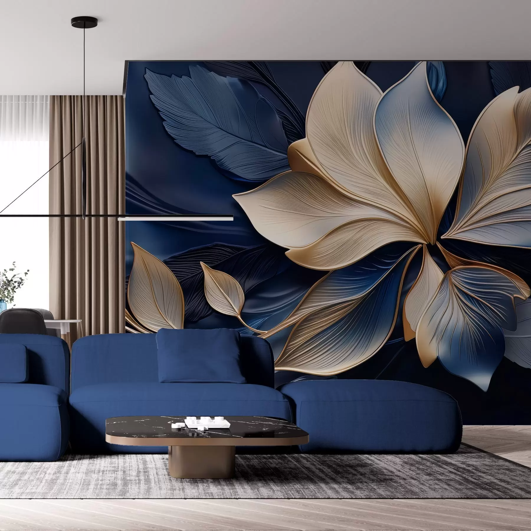wall murals Плава хармонија w05012