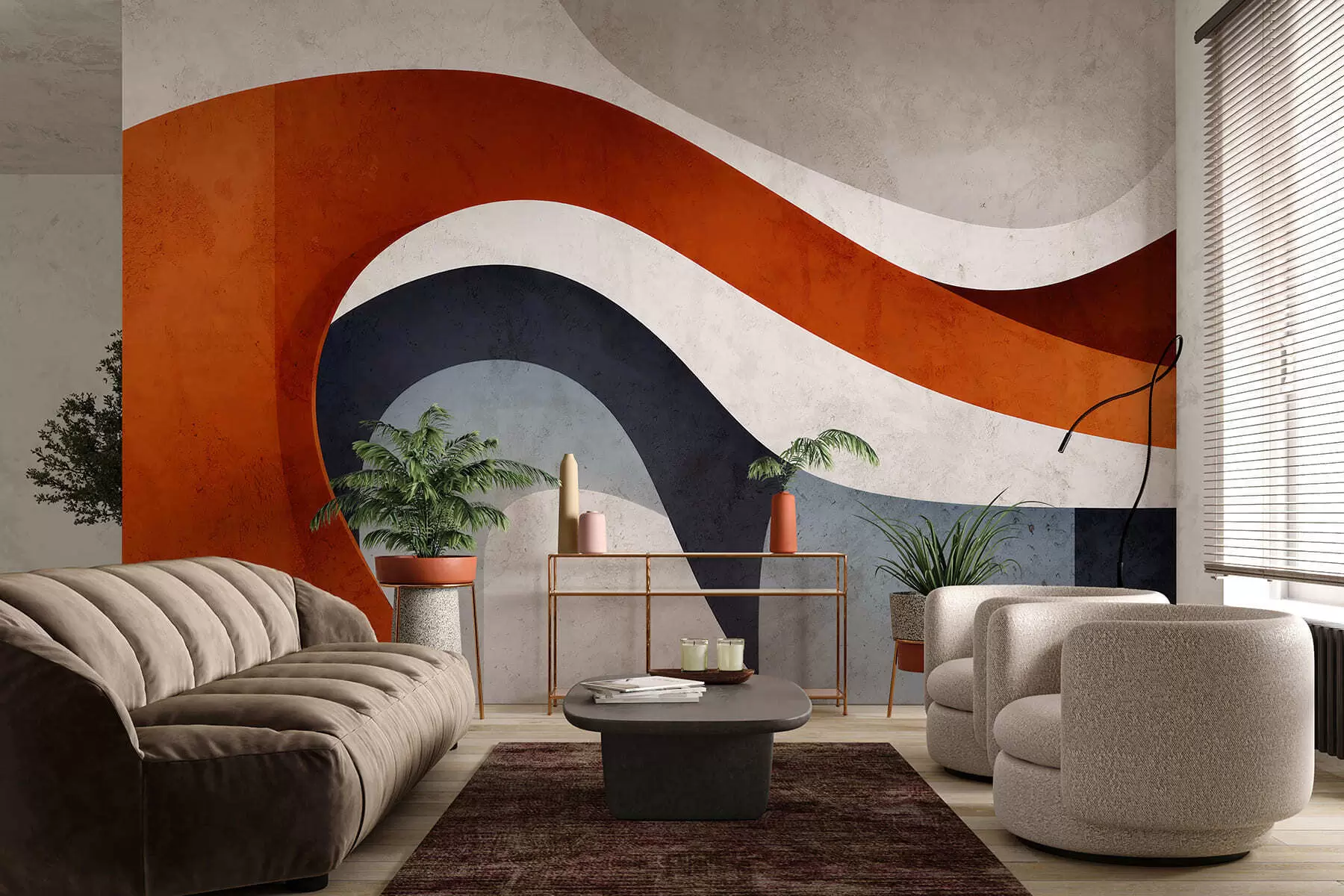 wall murals Геометријски простор w05169