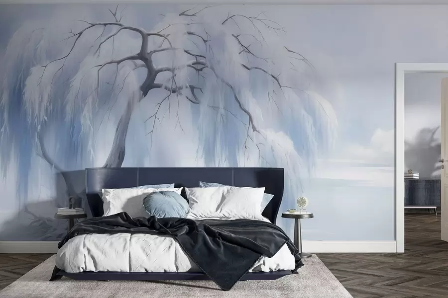 wall murals Бујно осликано дрво w05179