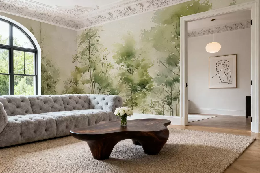 wall murals Акварел листопадне шуме w05180