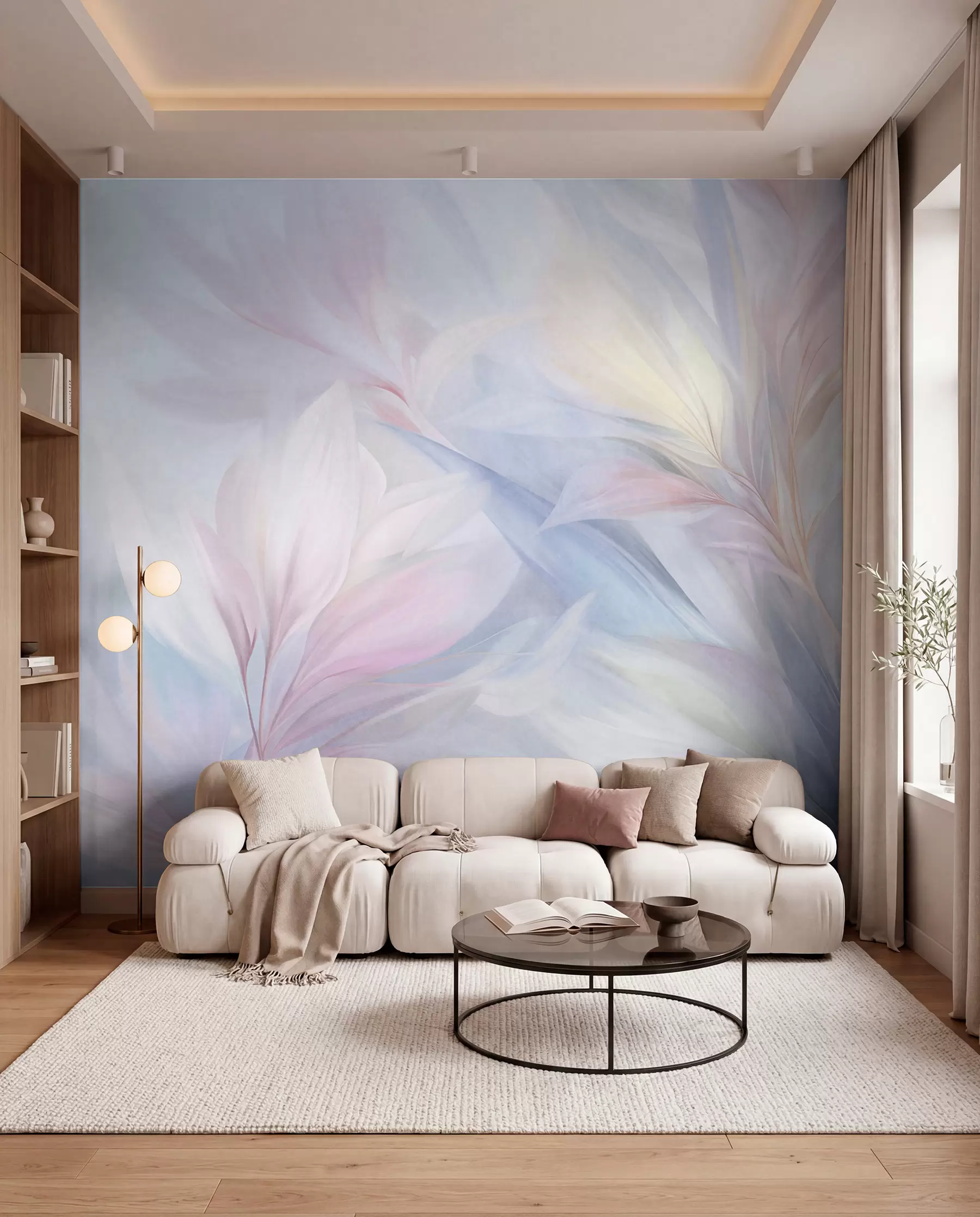 wall murals Perje u pastelnim tonovima w09634
