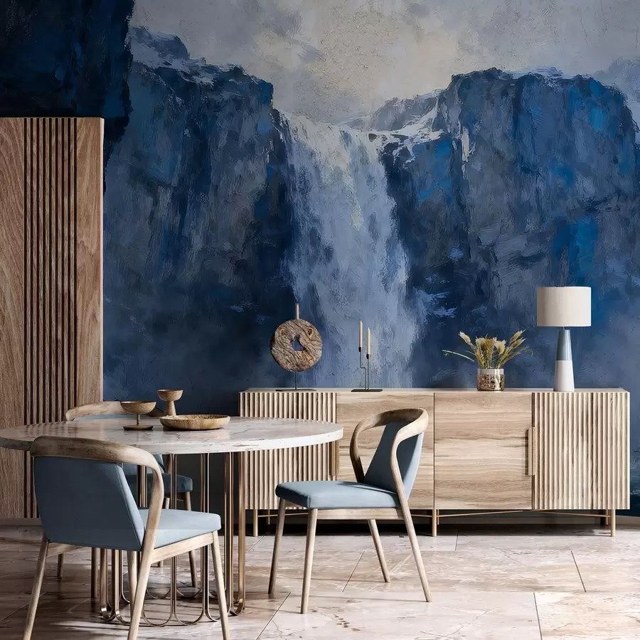 wall murals Водопад осликан у гранџ стилу w05177