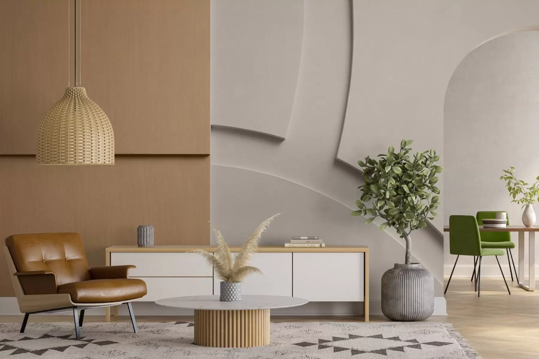 wall murals Апстрактна композиција w05205