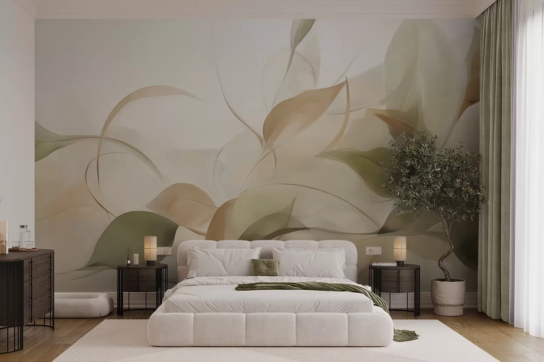 wall murals Апстрактно лишће w05207