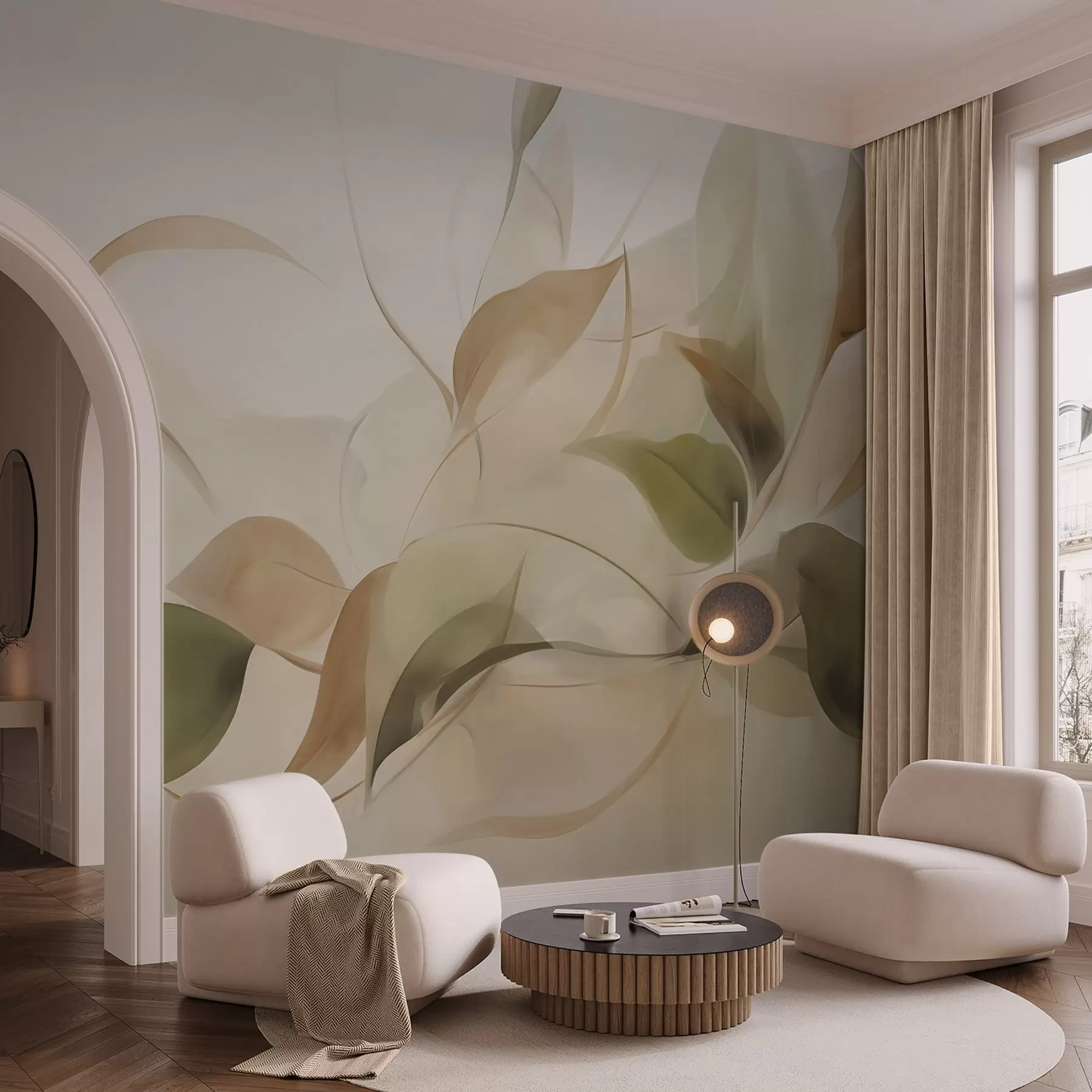 wall murals Апстрактно лишће w05207