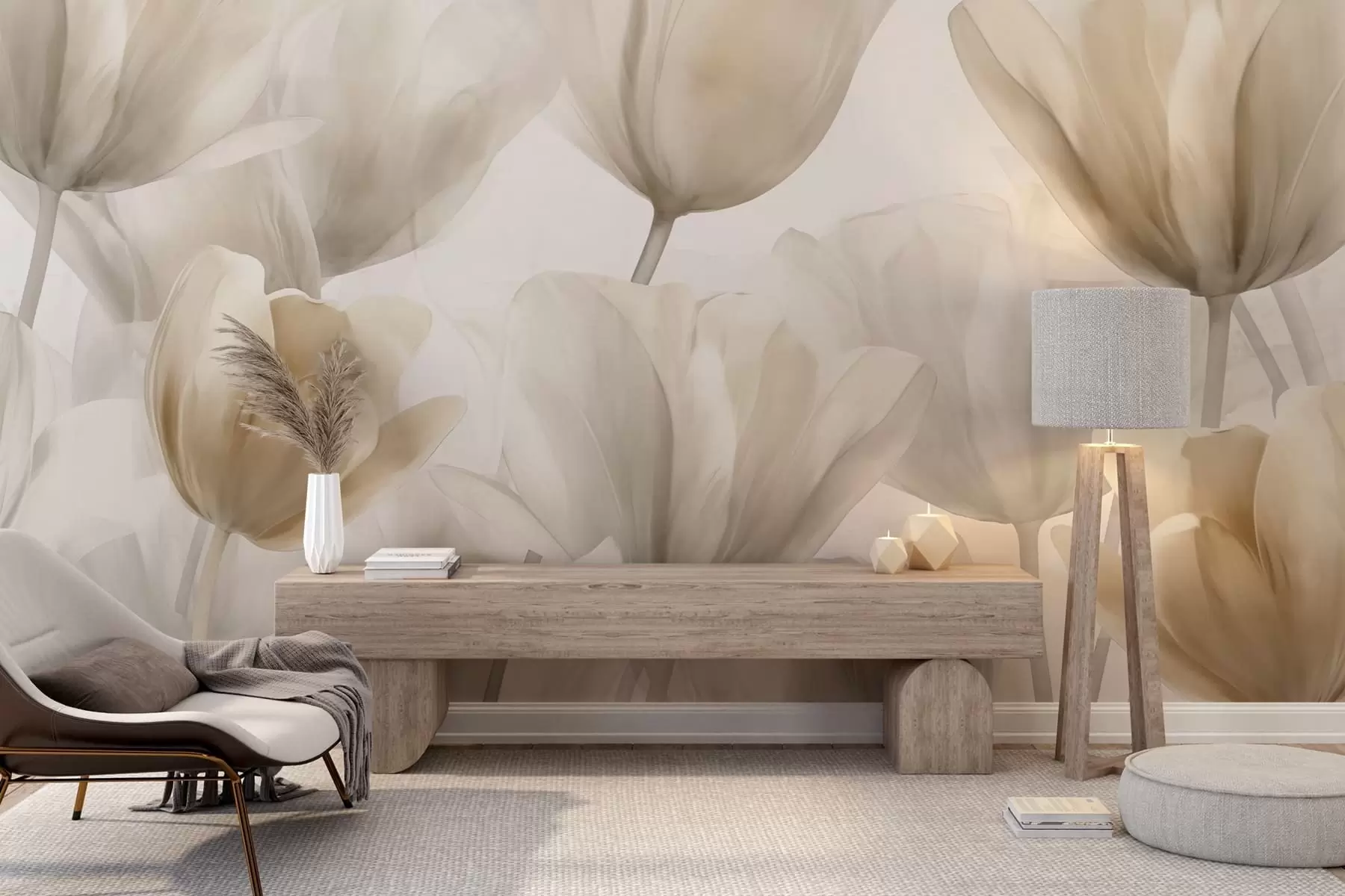 wall murals Нежни тулипани w09699