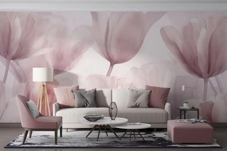 wall murals Нежни тулипани w09699v2