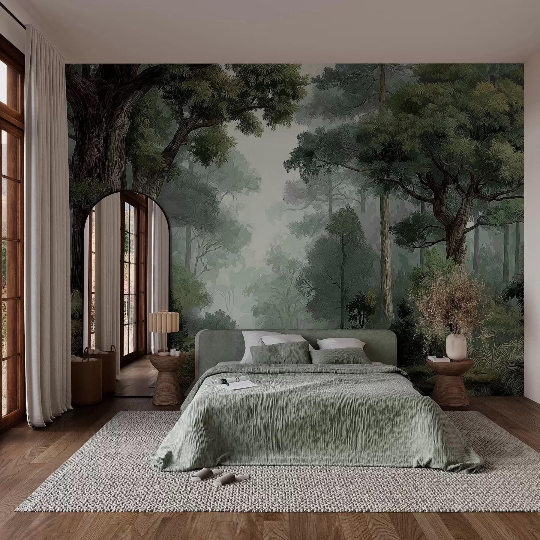 wall murals Листопадна шума w05196