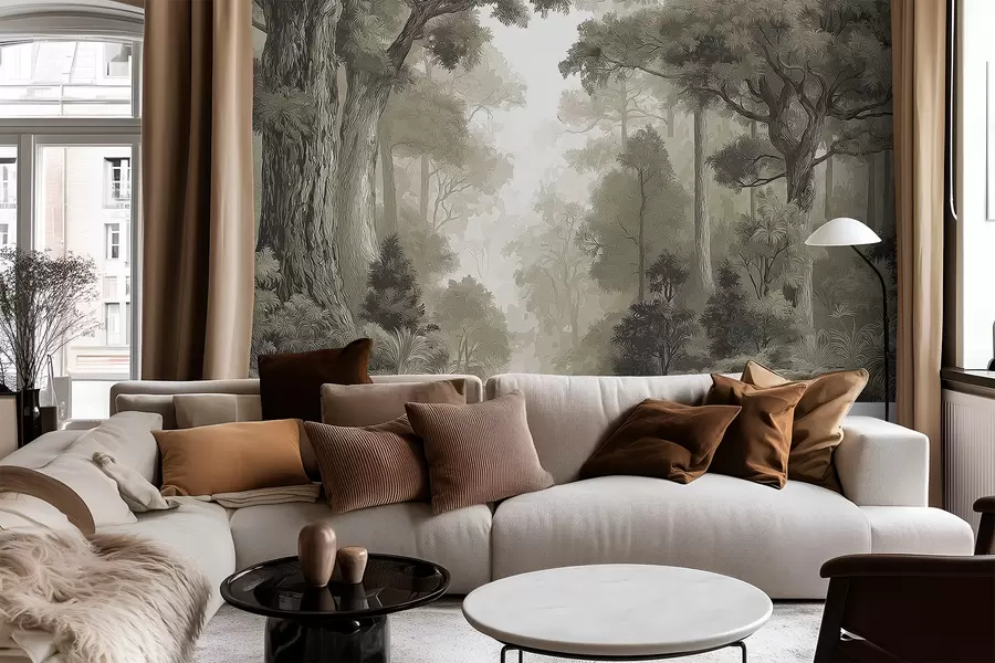 wall murals Листопадна шума w05196v1