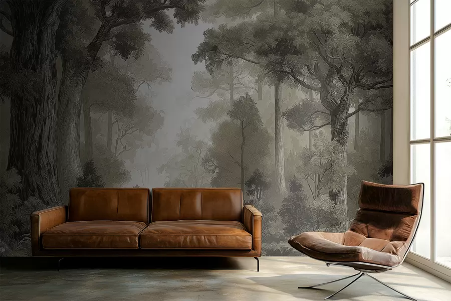 wall murals Листопадна шума w05196v1
