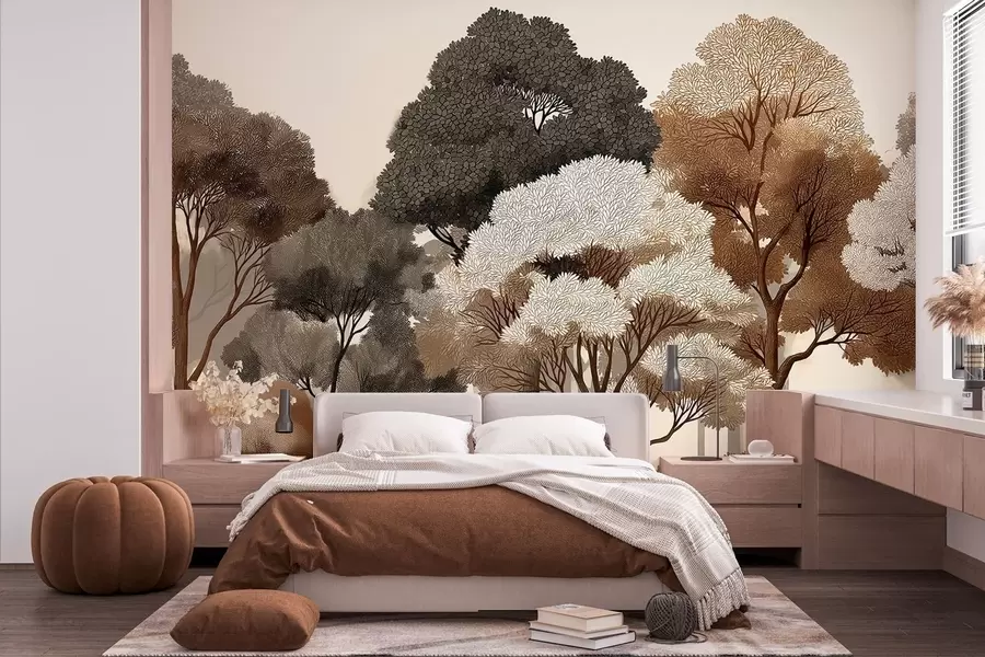 wall murals Листопадна шума w05198v1