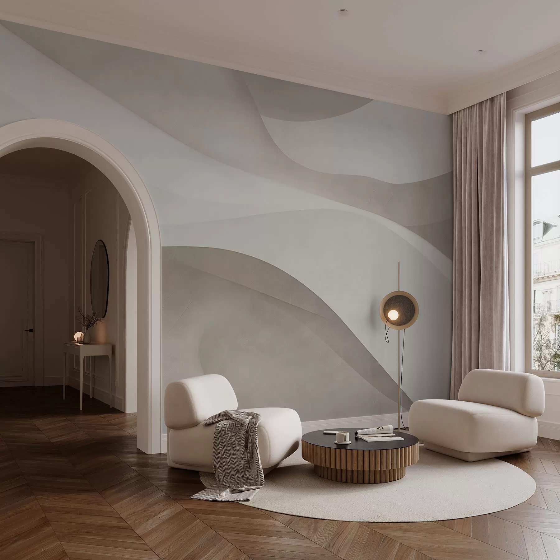 wall murals Апстрактни зид, таласи w09694