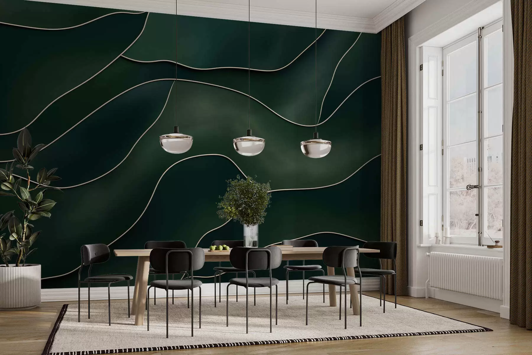 wall murals Апстрактне линије w05218