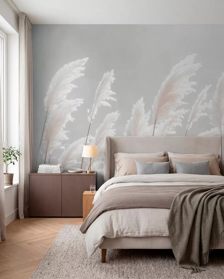 wall murals Pampas trava u zoru w09717