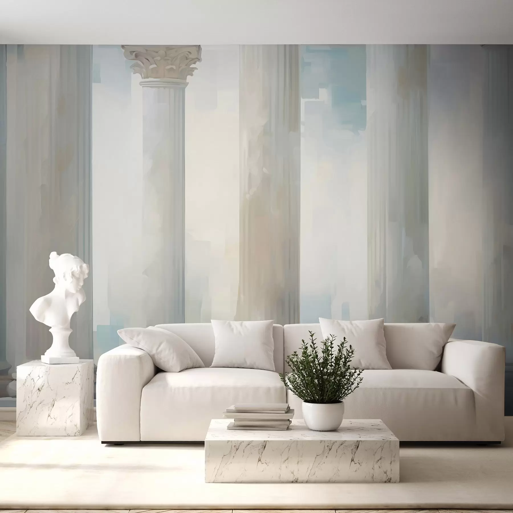 wall murals Колоне имитација сликарства w05228
