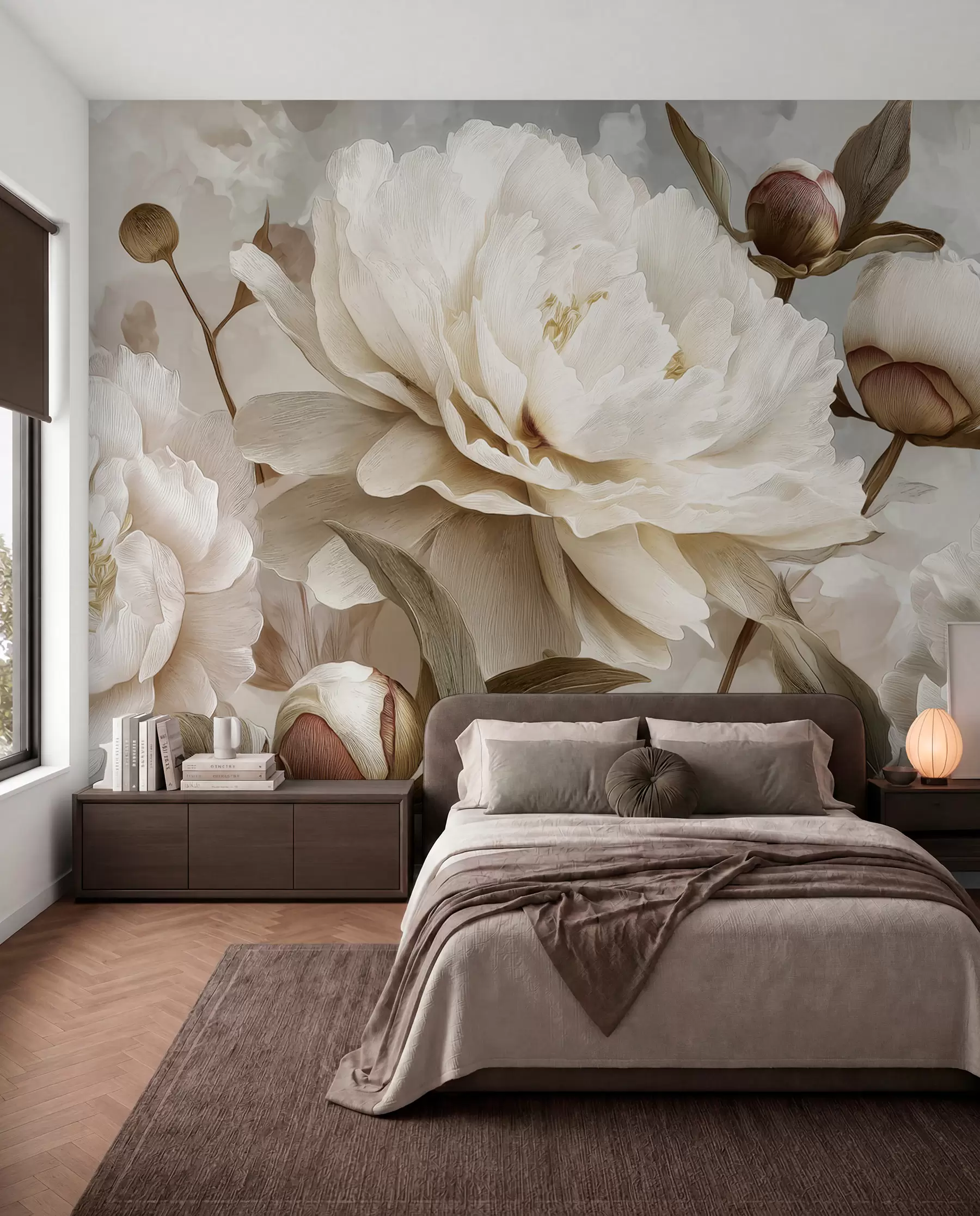 wall murals Božuri u blagoj sjenci w09689