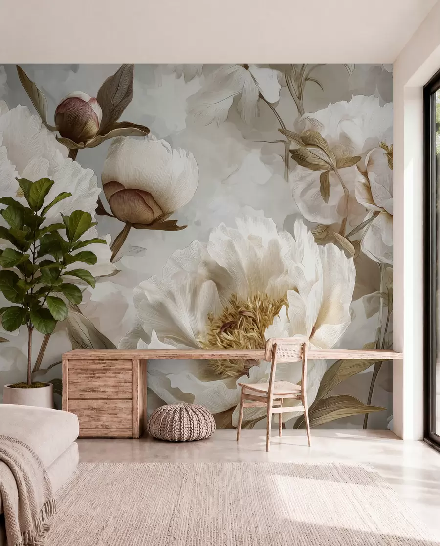 wall murals Велики божури w09689
