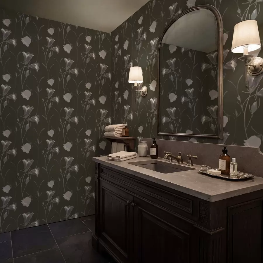 wall murals Сиви звончићи на тамној позадини a01119v1