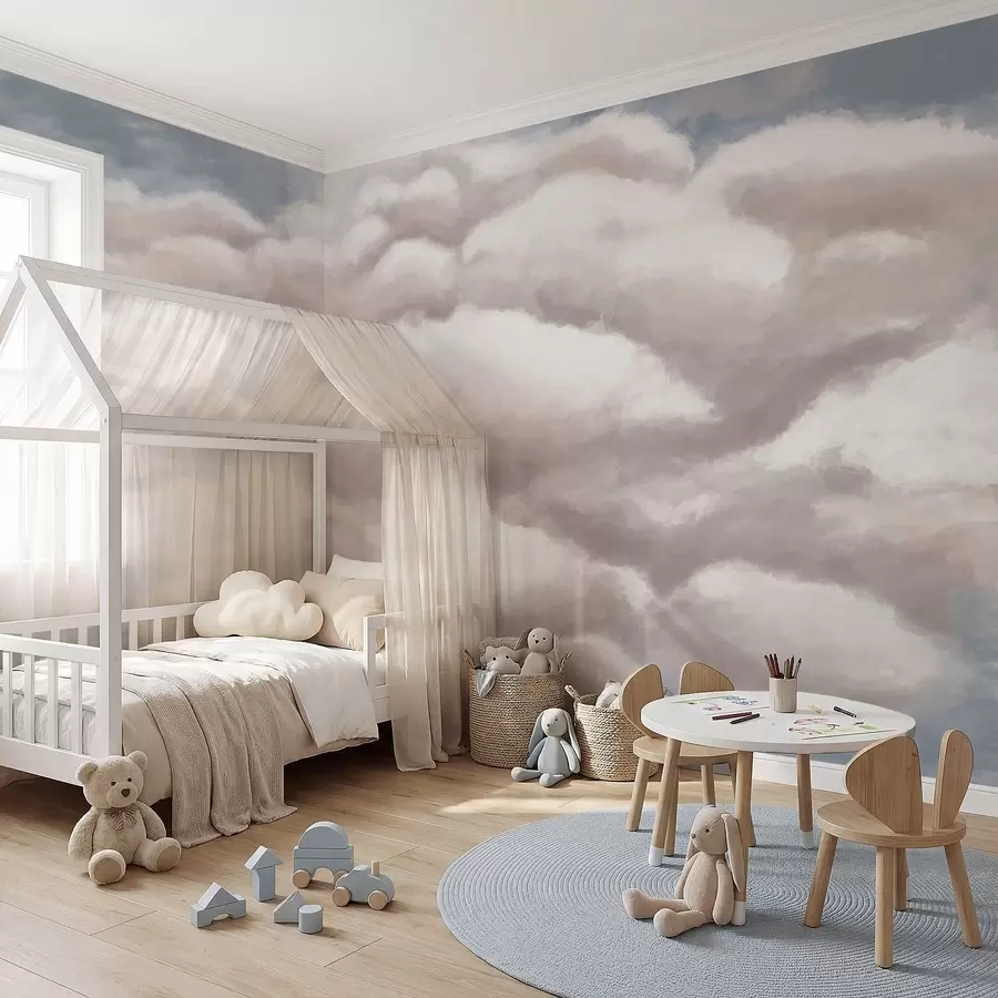 wall murals Меки облаци на плавом небу w05143