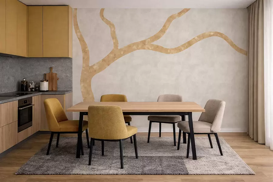 wall murals Светла грана на бледој позадини w05144