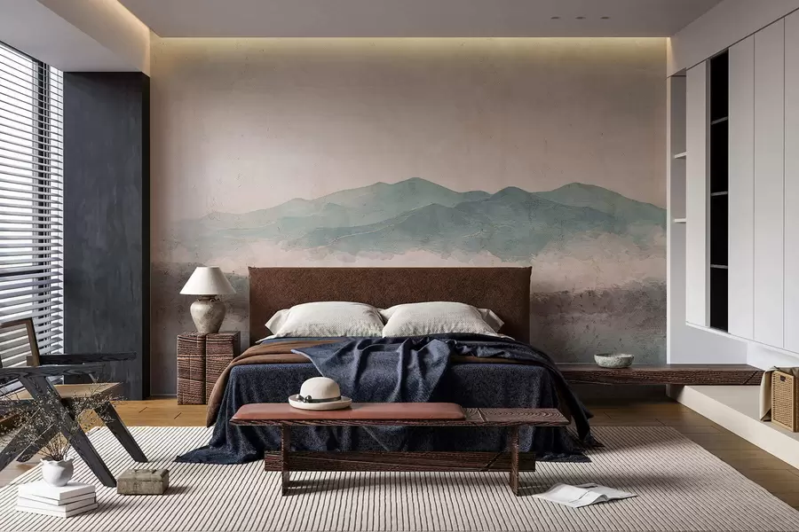 wall murals Гранџ осликан планински пејзаж w05241