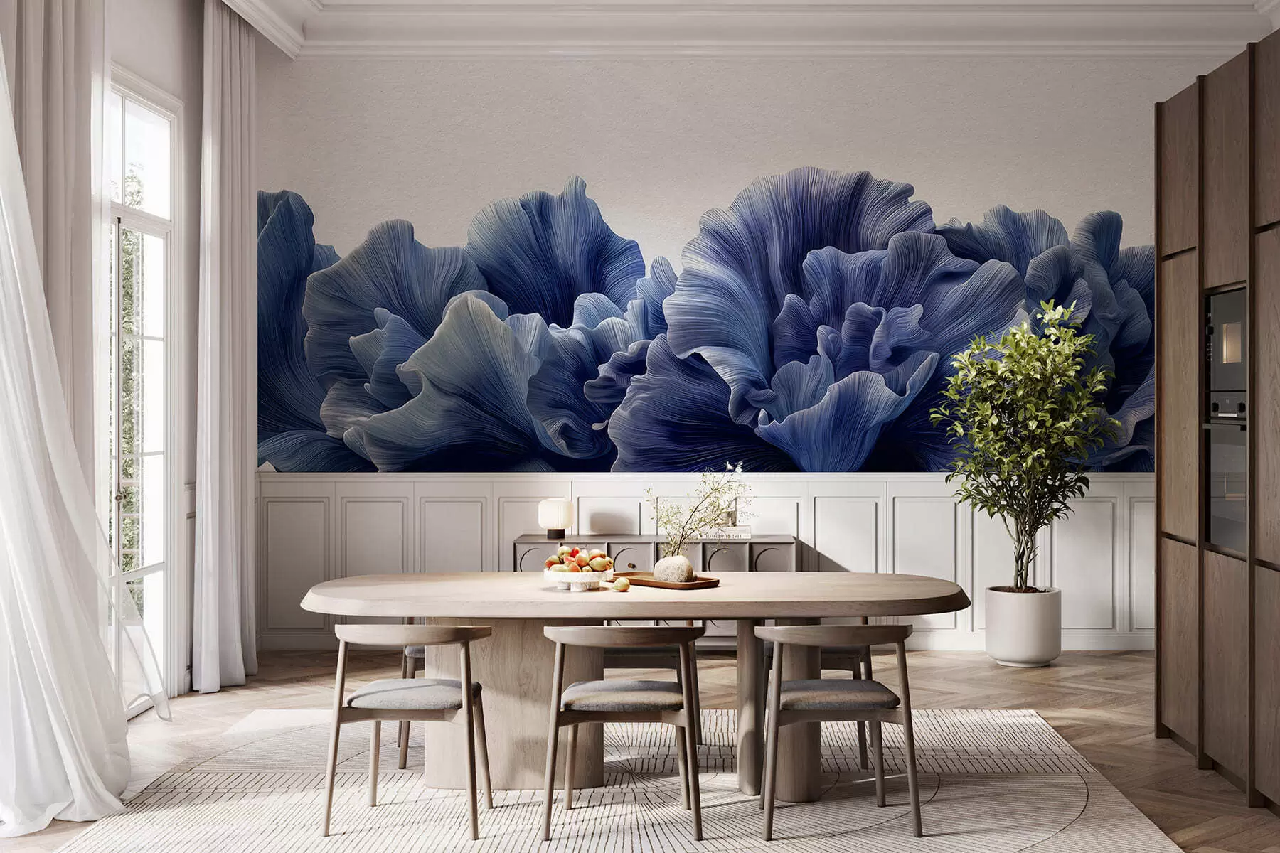 wall murals Раскошне кривине латица w05249