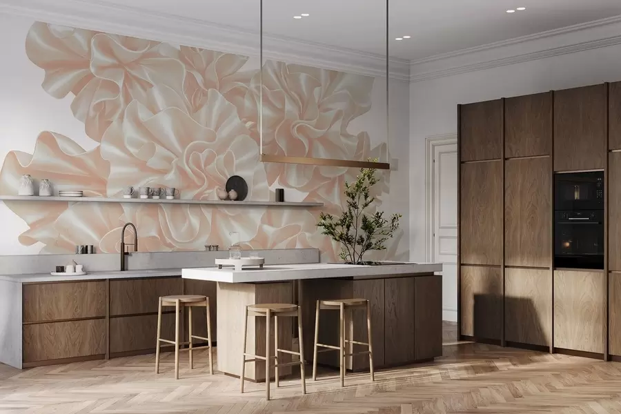 wall murals Имитација цвећа од трака w05252