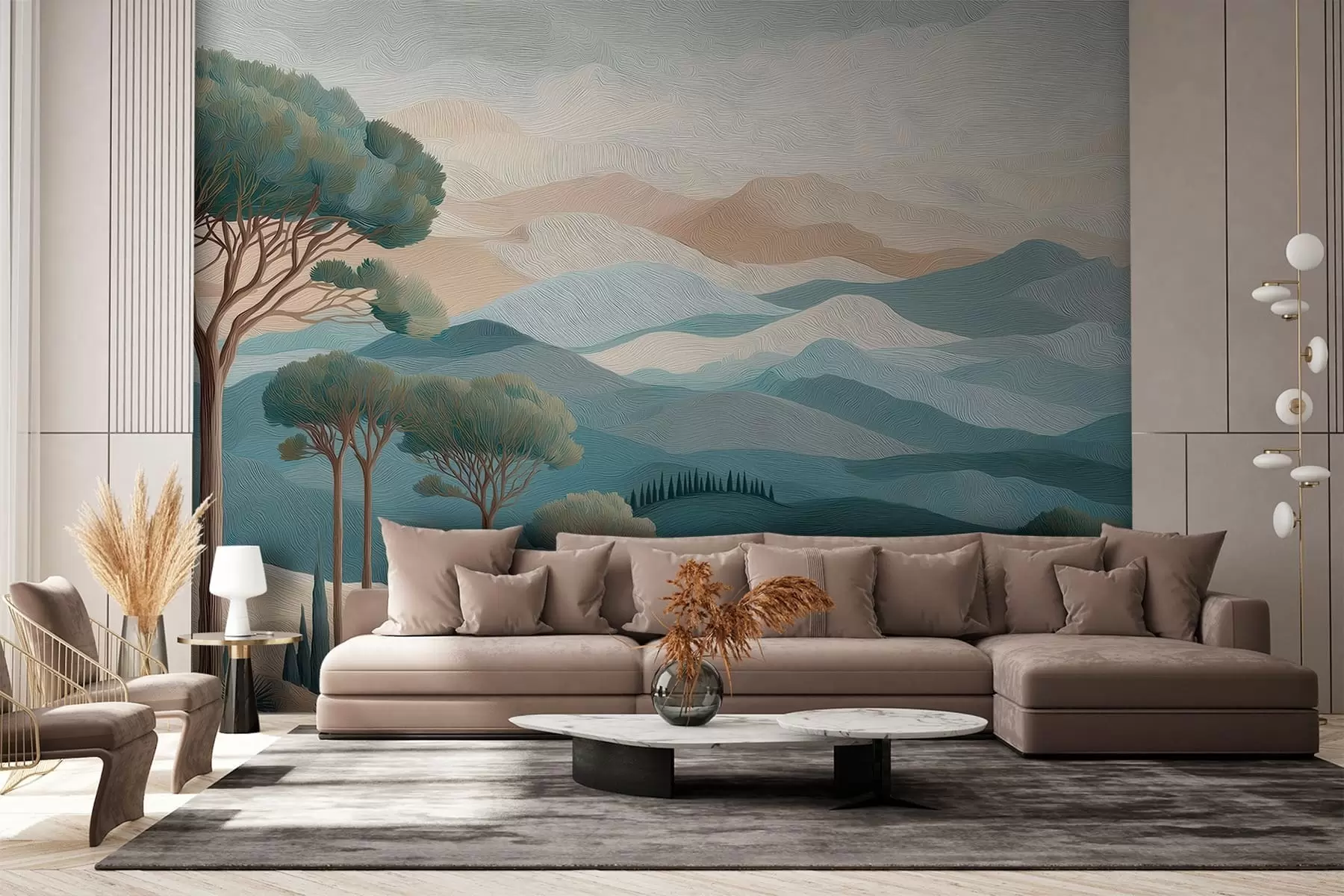 wall murals Пејзаж у стилу уљаних боја w05258