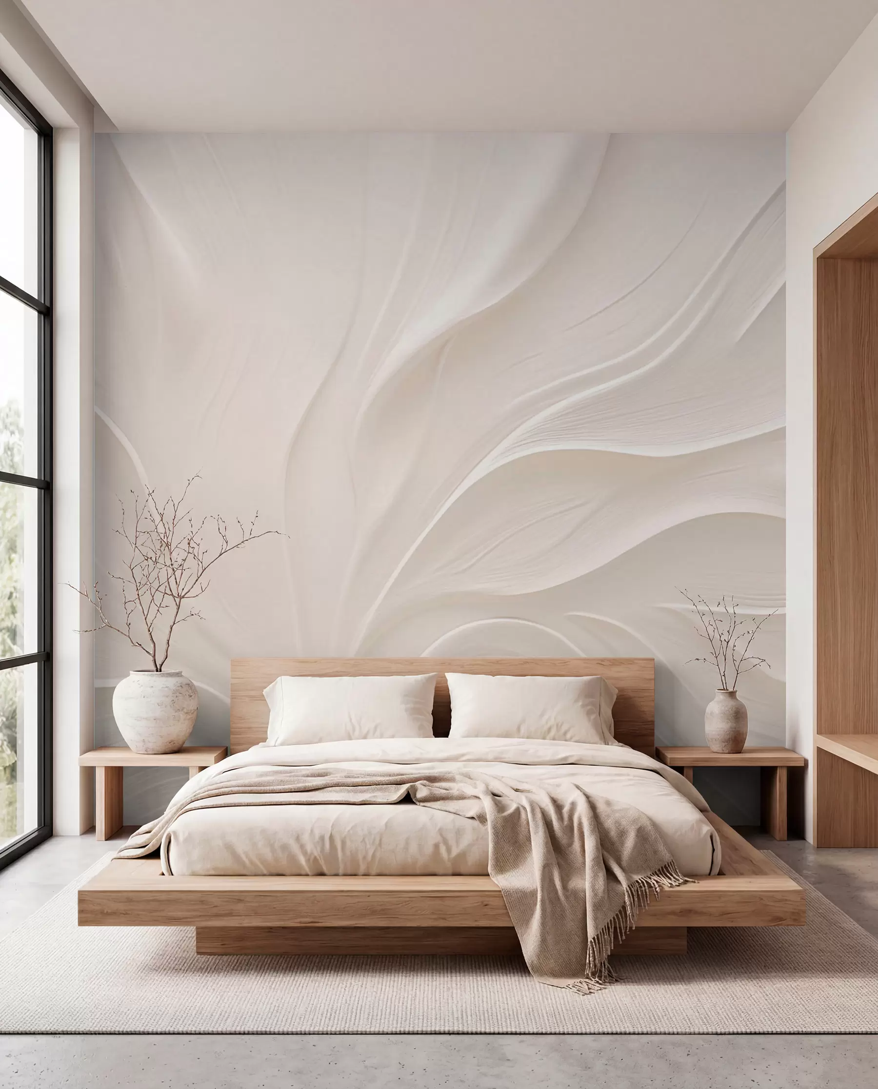 wall murals Нежни провидни листови на грани w05267