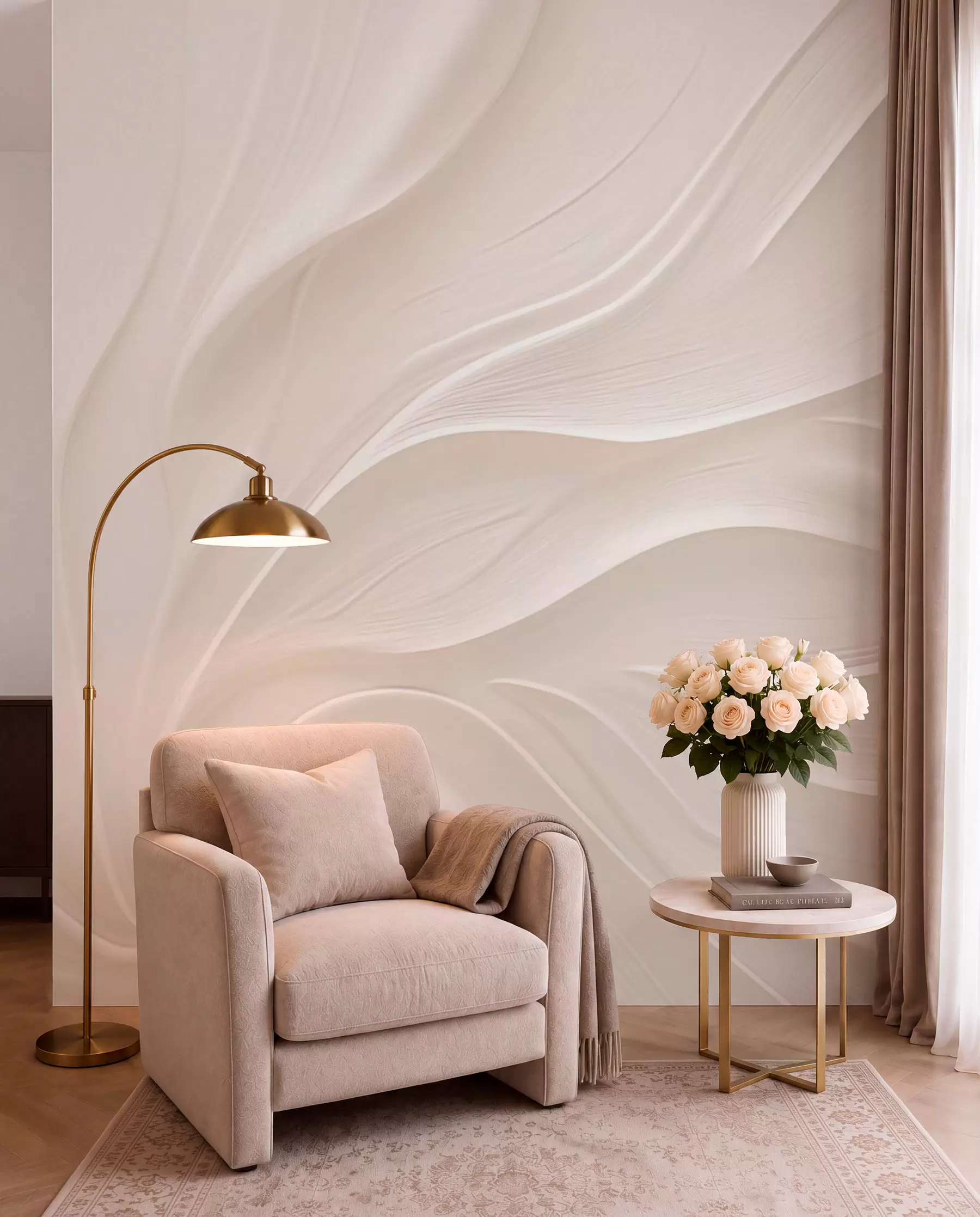 wall murals Нежни провидни листови на грани w05267