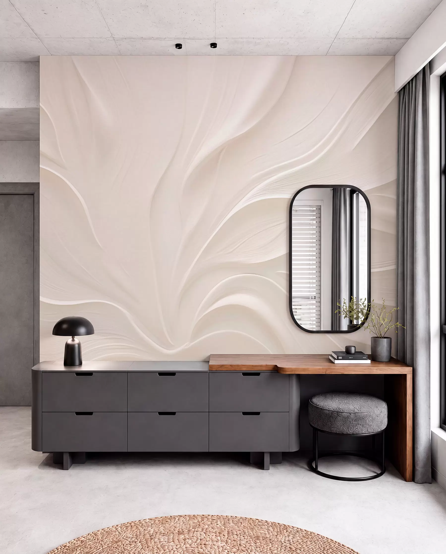 wall murals Нежни провидни листови на грани w05267