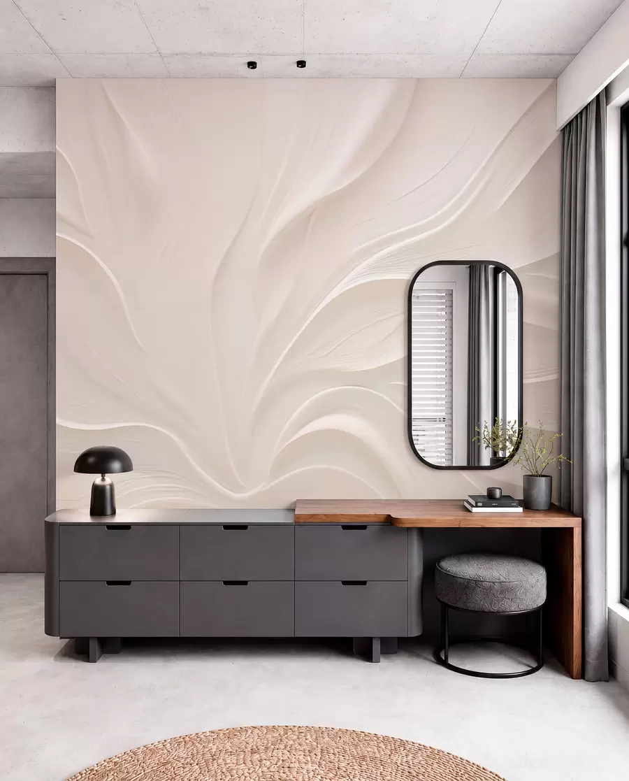 wall murals Нежни провидни листови на грани w05267