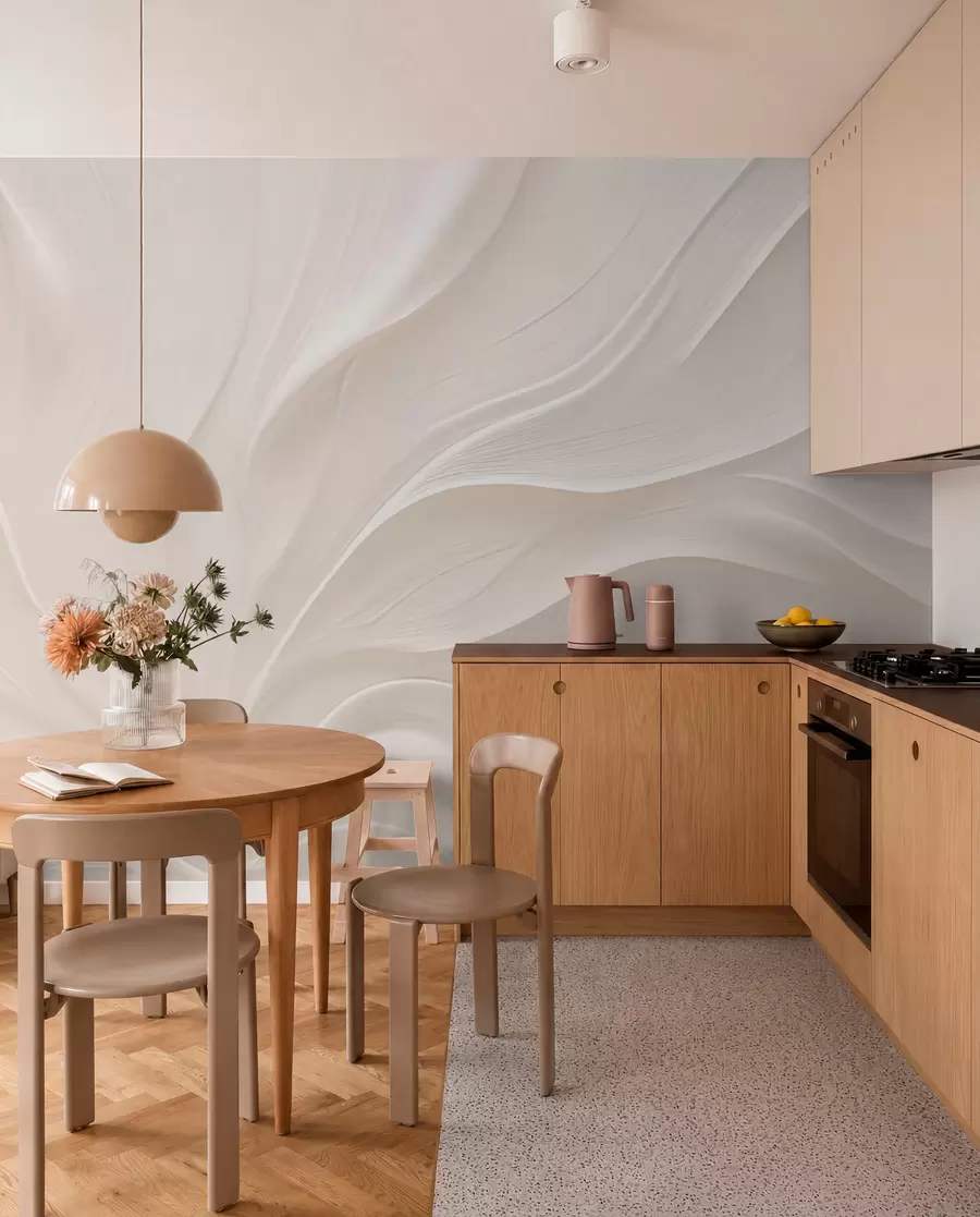wall murals Нежни провидни листови на грани w05267