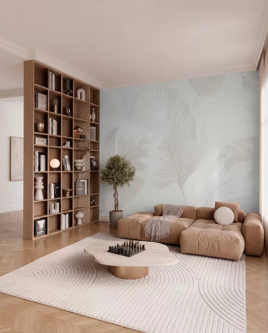 wall murals Perje boje slonovače na vjetru w09563