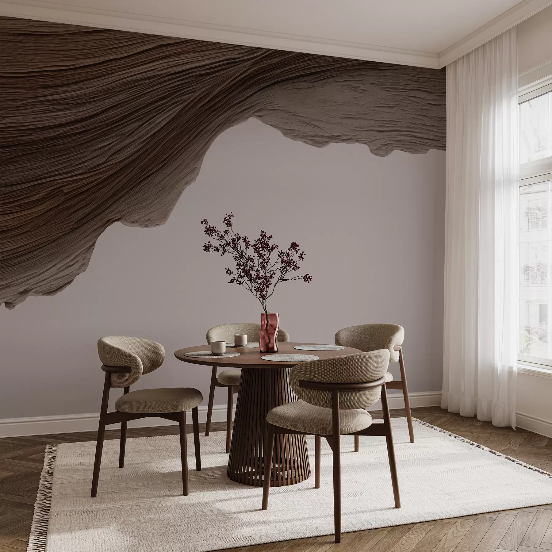 wall murals Дрвени рељеф w05273