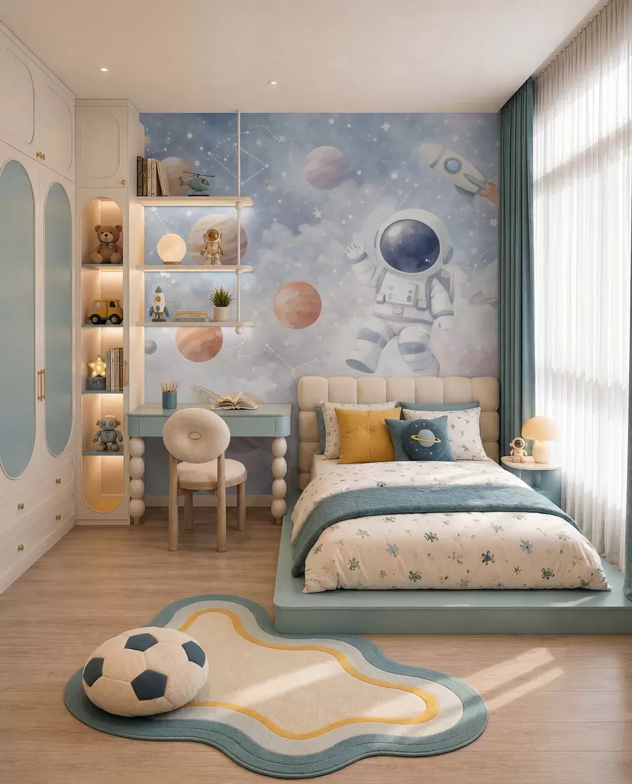 wall murals Put malog astronauta w05233