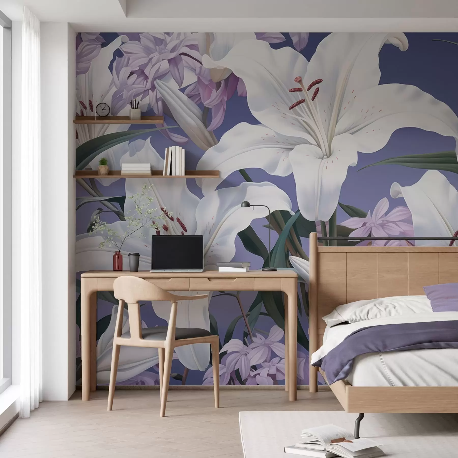wall murals Љиљани у сумрак w05310